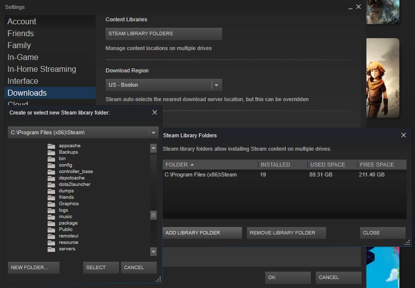 clear steam cache manually